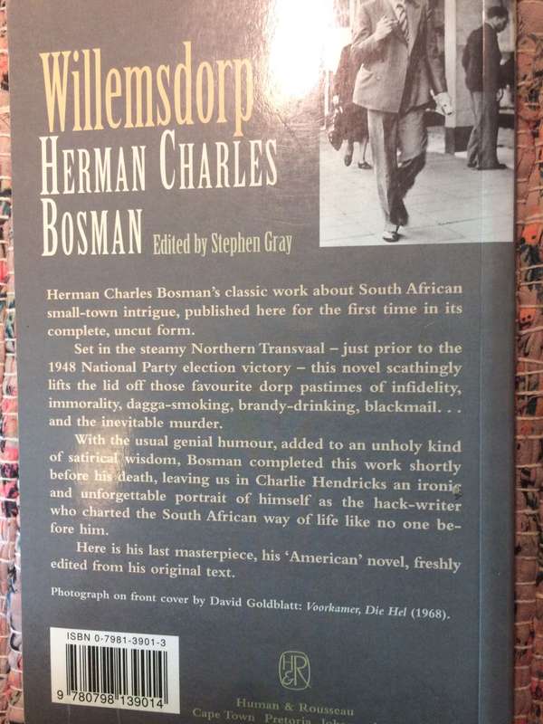 Willemsdorp - Herman Charles Bosman (1998 Anniversary Edition)
