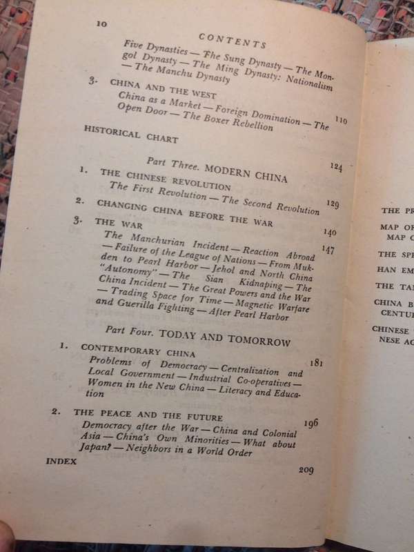The Making of Modern China: A Short History - Owen & Eleanor Lattimore (1945 1st Edition Hardcover)