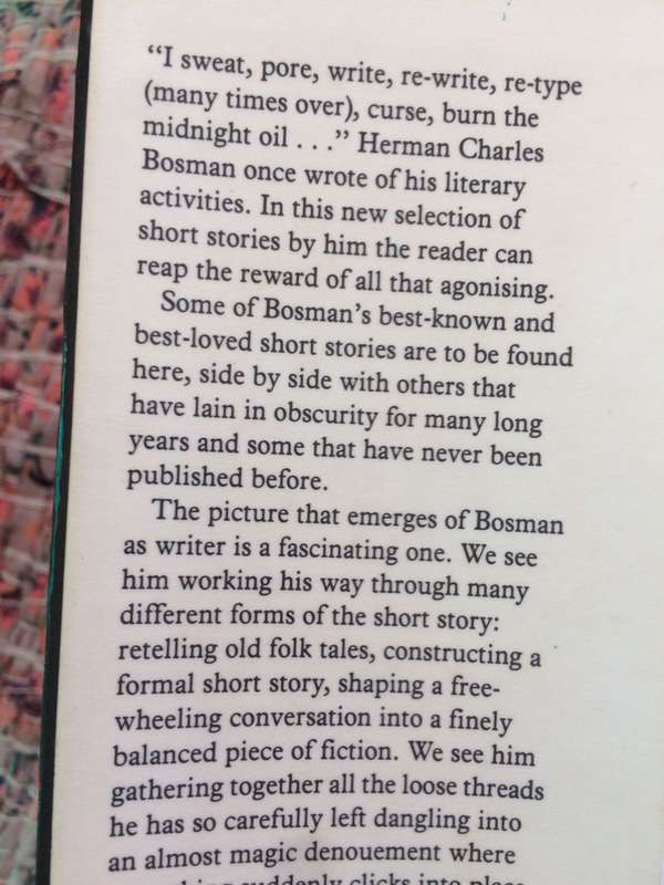 Selected Stories - Herman Charles Bosman (1980 1st Edition Hardcover)