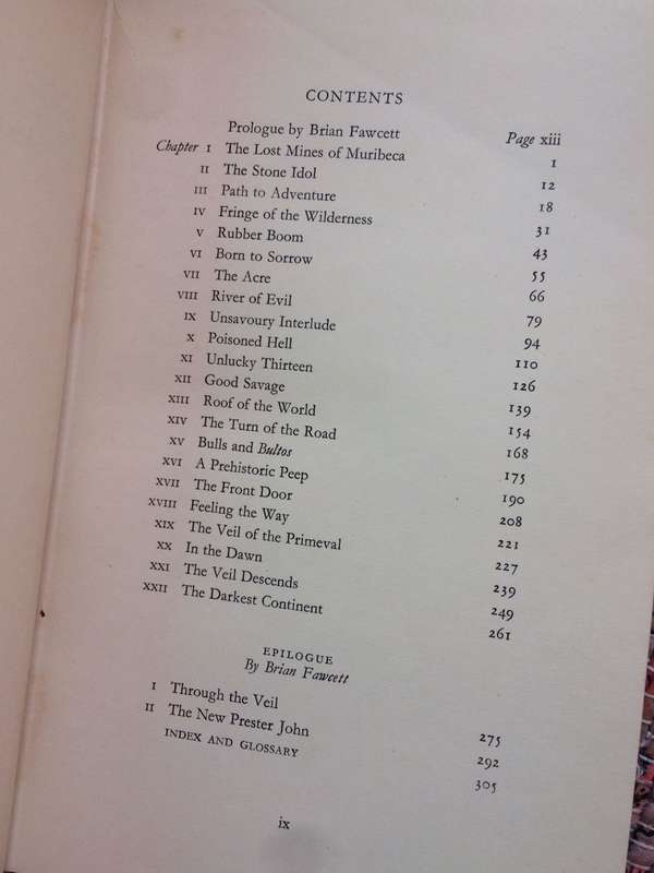 Exploration Fawcett - Lt.-Col PH Fawcett (1953 1st Edition Hardcover)