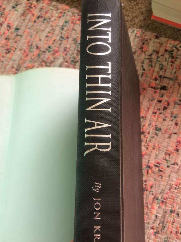 Into Thin Air: A Personal Account of the Everest Disaster - Jon Krakauer (1997 1st Edition Hardcover