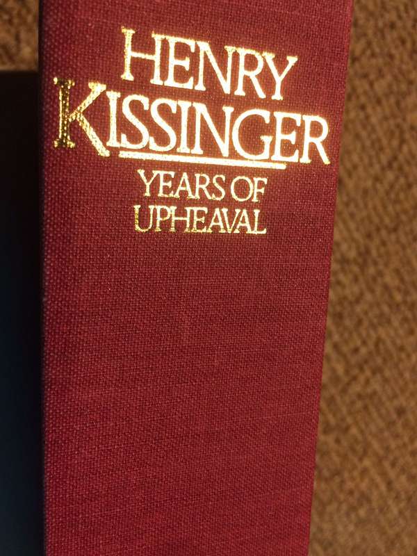 Years of Upheaval - Henry Kissinger (1982 1st Edition Hardcover with DJ)