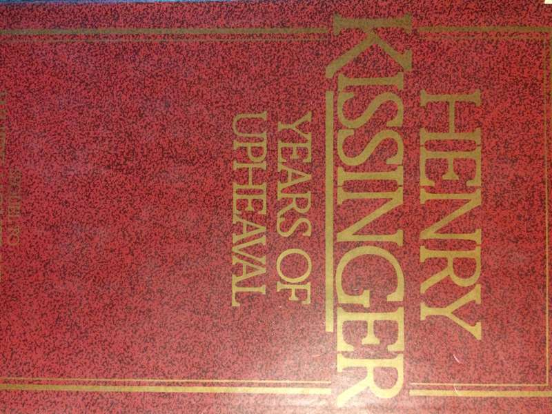 Years of Upheaval - Henry Kissinger (1982 1st Edition Hardcover with DJ)