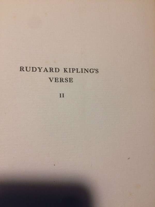 Rudyard Kipling's Verse: Inclusive Edition 1885 - 1918 Volumes 1 & 2