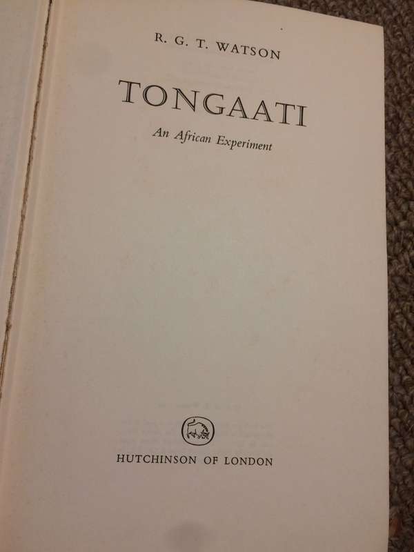 Tongaati: An African Experiment (South African Indian interest)