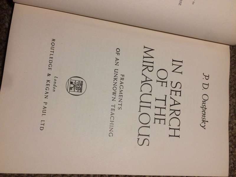 In Search of the Miraculous - PD Ouspensky (1965 Hardcover)