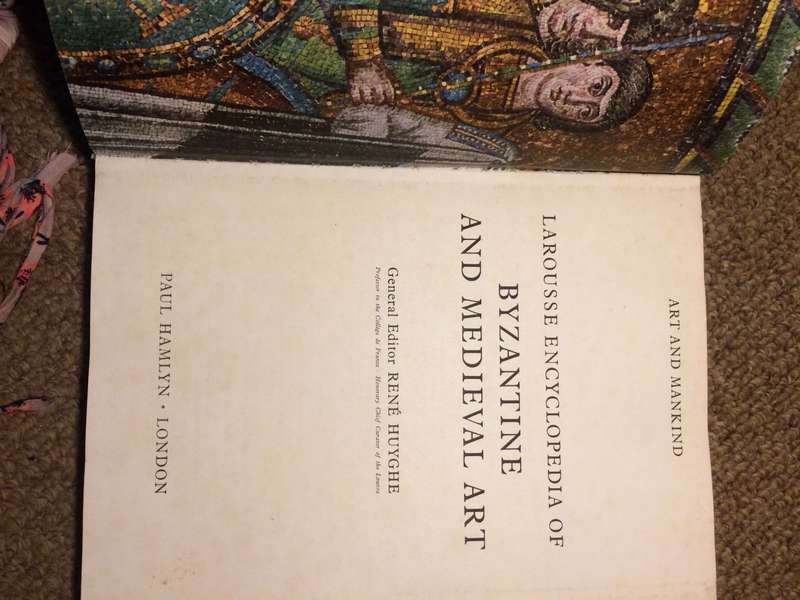 Larousse Encyclopedia of Byzantine and Medieval Art (1963 Large Format Hardcover)