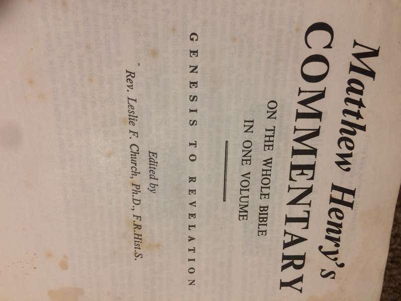 Matthew Henry's Commentary on the Whole Bible: Broad Oak Edition (Published 1973)