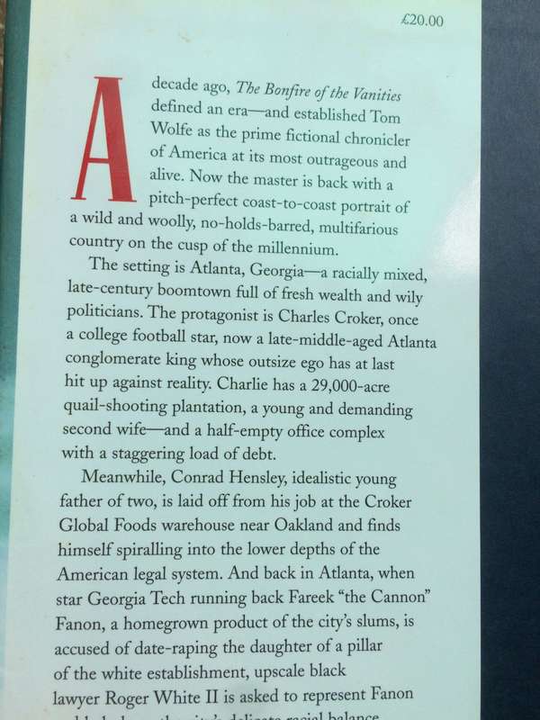 A Man in Full - Tom Wolfe (1994 1st Edition Hardcover)