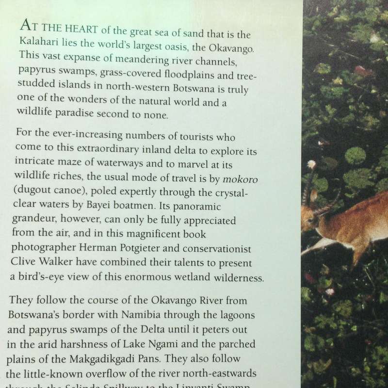 Okavango from the Air - Herman Potgieter & Clive Walker (1989 1st Edition Hardcover)