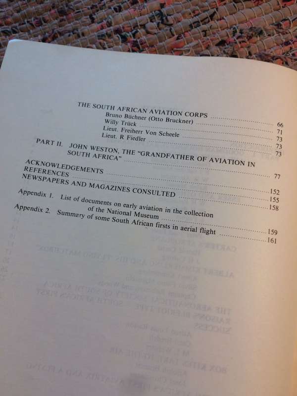 Pioneers of Early Aviation in South Africa - Hannes Oberholzer (Volume 7 Oktober 1981)