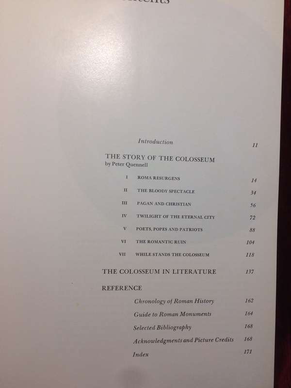 The Colosseum - Peter Quennell (1971 1st Edition Hardcover) EX