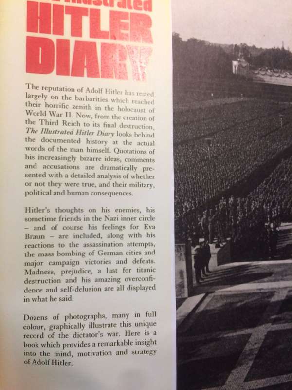 The Illustrated Hitler Diary: 1917 - 1945 (1980 1st Edition Hardcover with DJ)