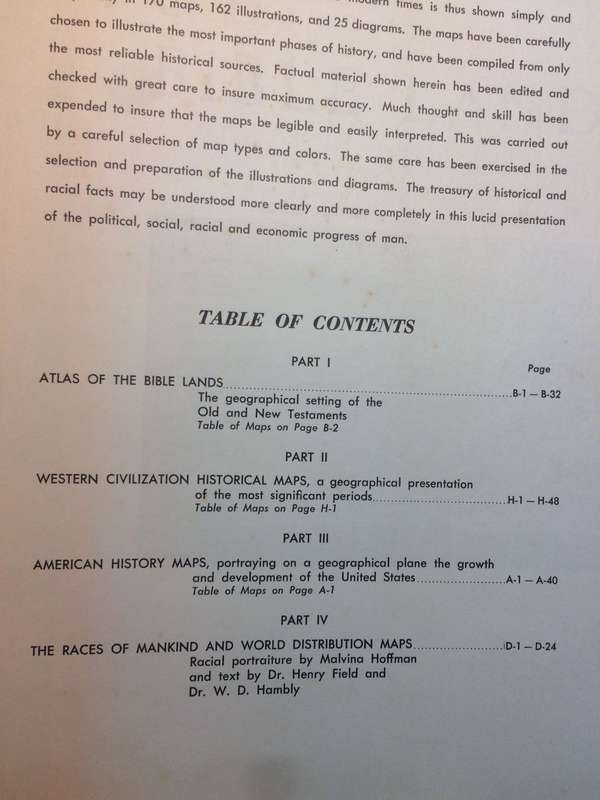 The March of Civilization in Maps and Pictures: A Historical Atlas (1966 Hardcover)
