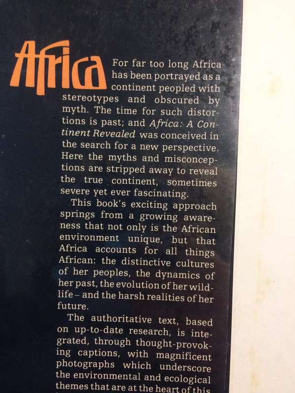 Africa: A Continent Revealed - Rene Gordon (1988 Hardcover)