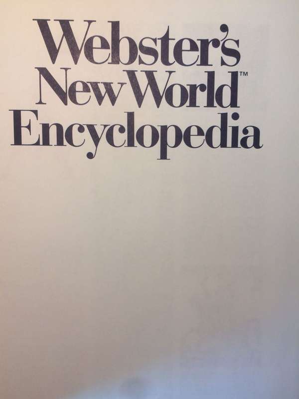 Webster`s New World Encyclopedia