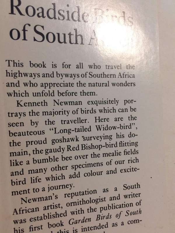 Roadside Birds of South Africa - Kenneth Newman (1969 1st Edition)