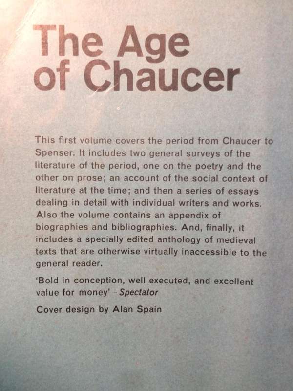 The Age of Chaucer - The Pelican Guide to English Literature (Edited by Boris Ford)