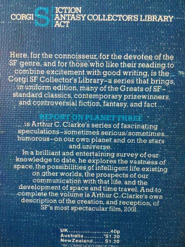 Report on Planet Three and Other Speculations - Arthur C Clarke