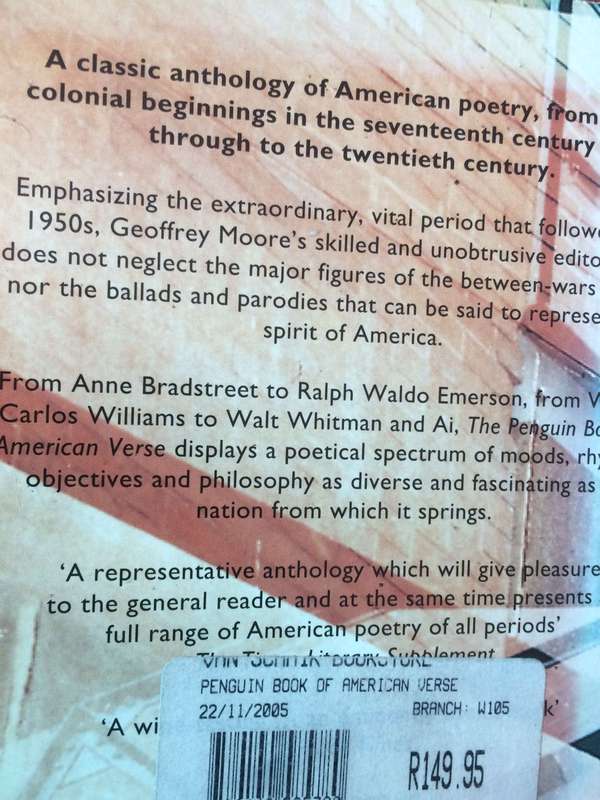 The Penguin Book of American Verse - Edited by Geoffrey Moore