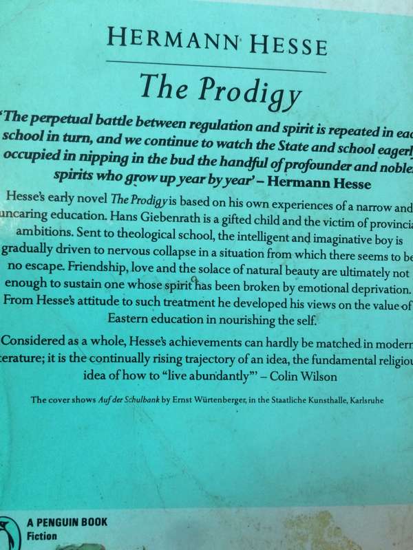 The Prodigy - Herman Hesse