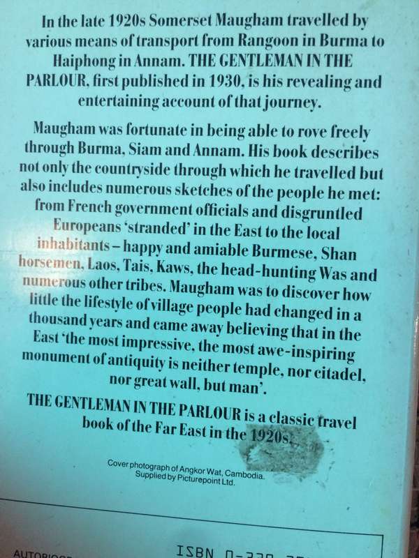 The Gentleman in the Parlour - W Somerset Maugham