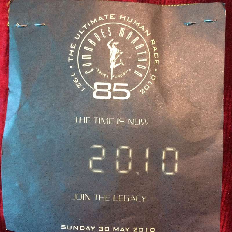 Embroidered Cloth Badge by Hollandia - 2010 Comrades Marathon