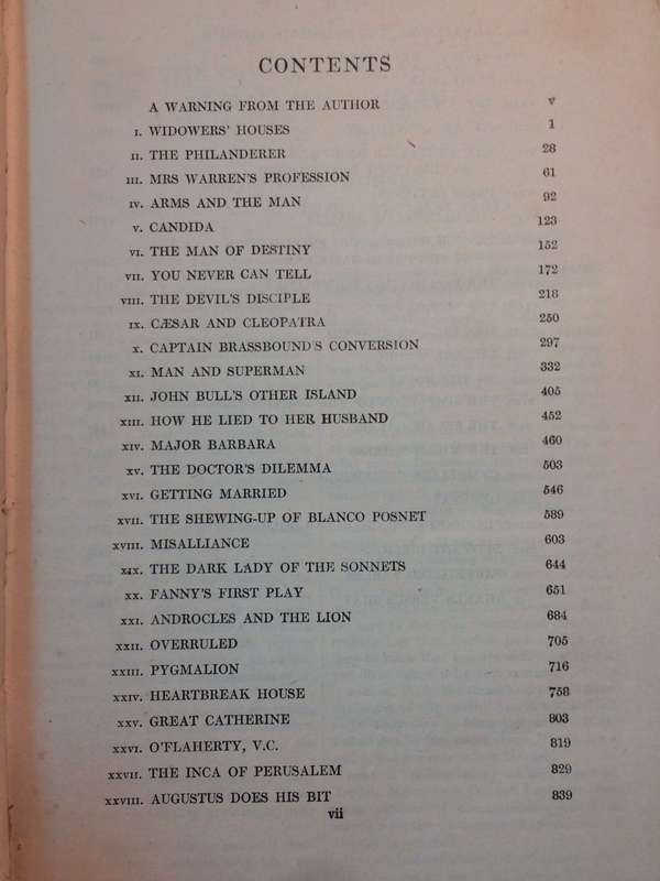 The Complete Plays of Bernard Shaw - Odhams Press - Antiquarian Collectible RARE