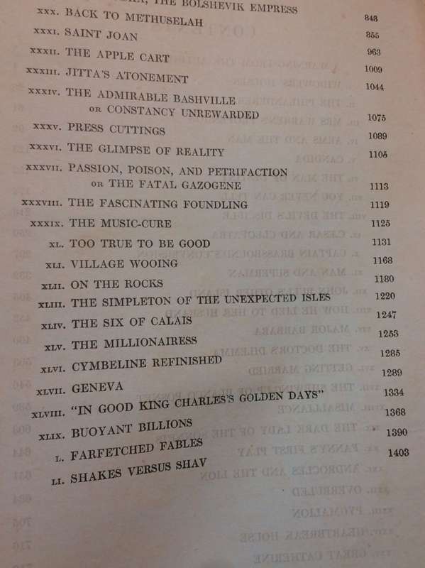 The Complete Plays of Bernard Shaw - Odhams Press - Antiquarian Collectible RARE