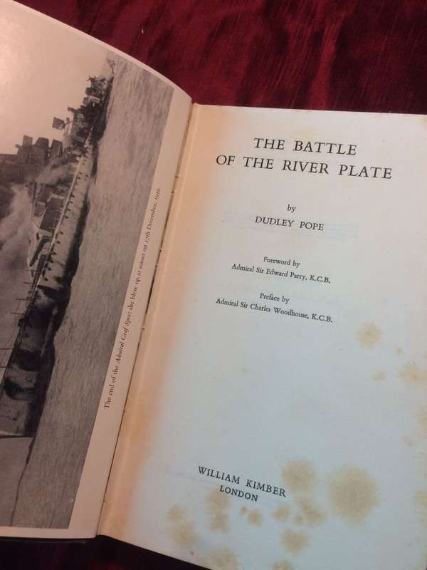 The Battle of the River Plate - Dudley Pope (1956 1st Edition Hardcover)