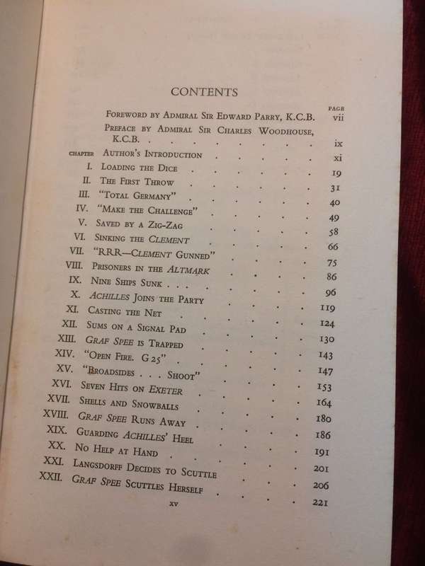 The Battle of the River Plate - Dudley Pope (1956 1st Edition Hardcover)
