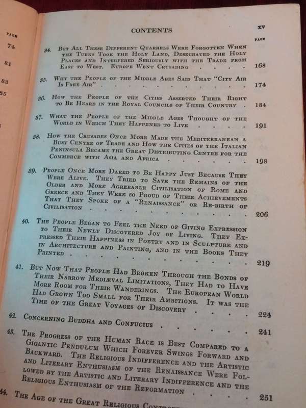 The Story of Mankind - Hendrik Willem van Loon (1947 Hardcover)