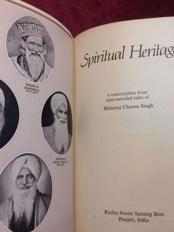 Spiritual Heritage - Maharaj Charan Singh (1983 1st Edition Hardcover EX)