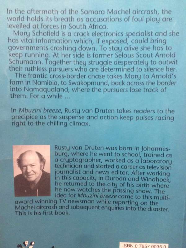 Mbuzini Breeze - Rusty Van Druten (1996 1st Edition)