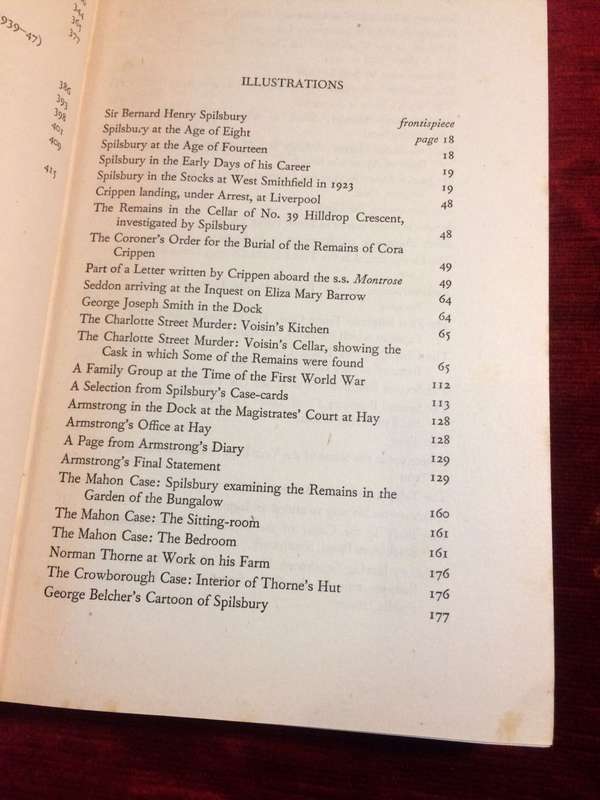 Bernard Spilsbury: His Life and Cases - Douglas G. Browne (1951 First Edition Hardcover)