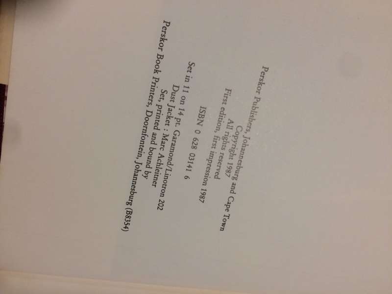Albert Wessels: Farmboy and Industrialist (1987 1st Edition Hardcover) RARE