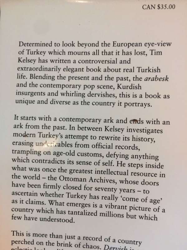 Dervish: The Invention of Modern Turkey - Tim Kelsey (1996 1st Edition Hardcover)
