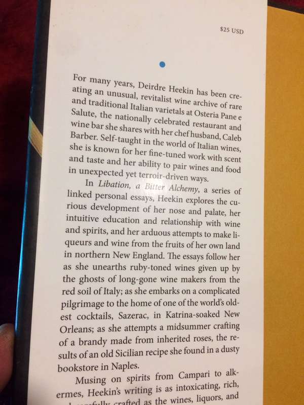 Libation: A Bitter Alchemy - Deirdre Heekin (2009 1st Edition Hardcover)