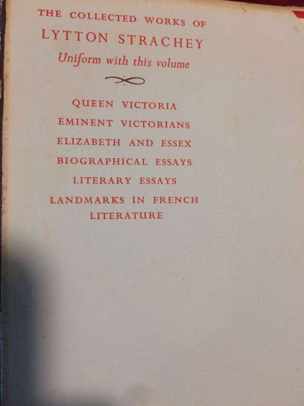 Queen Victoria - Lytton Strachey (First Issue of this Collected Edition, 1948 Hardcover)