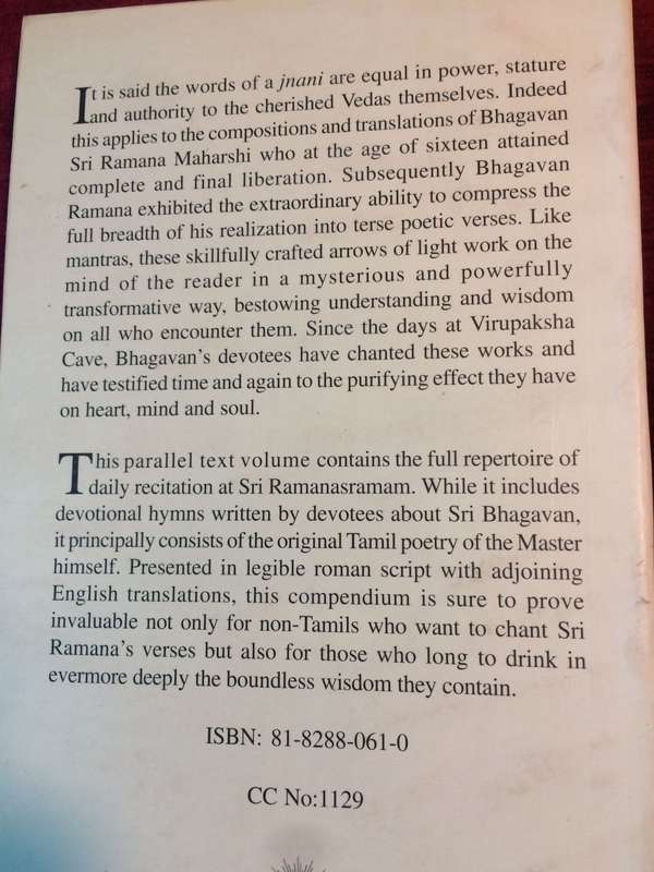 Parayana: The Poetic Works of Ramana Maharishi - Transliteration with English Translations