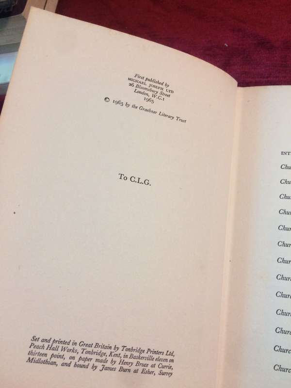 My Dear Mr. Churchill - Walter Graebner (1965 1st Edition Hardcover)
