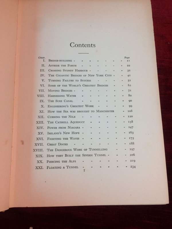 Great Feats of Modern Engineering - Edward Flaxman (1941 Hardcover)