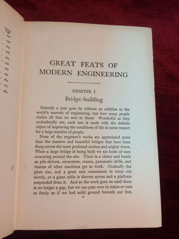 Great Feats of Modern Engineering - Edward Flaxman (1941 Hardcover)