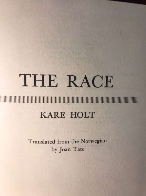 The Race - Kare Holt (1976 1st Edition Hardcover)
