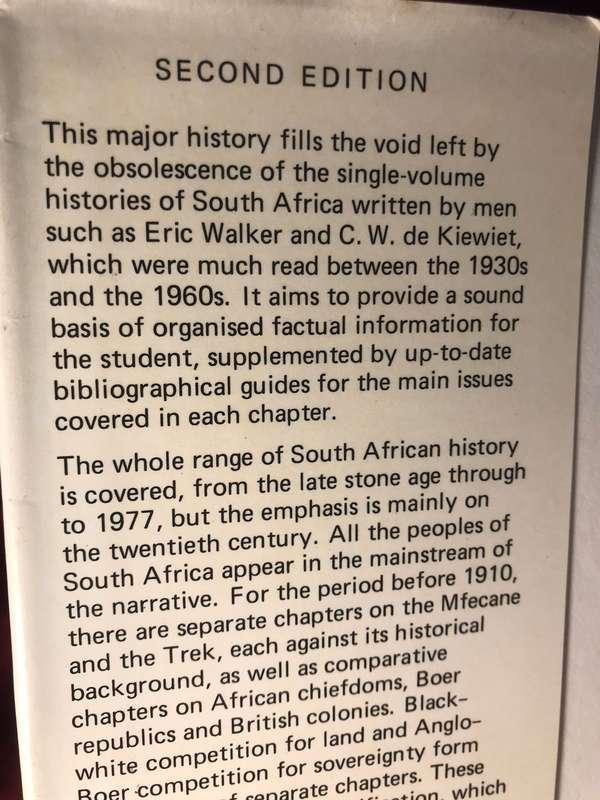 South Africa: A Modern History - T.R.H. Davenport (1979 Hardcover)