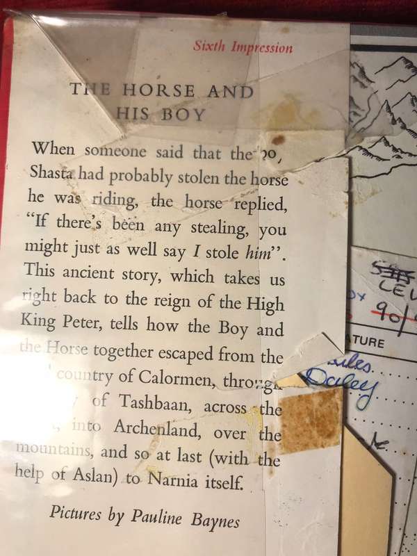 Chronicles of Narnia: The Horse and His Boy - CS Lewis (1965 Hardcover)