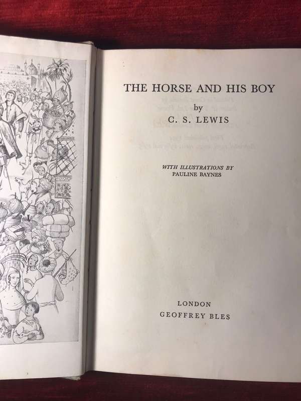 Chronicles of Narnia: The Horse and His Boy - CS Lewis (1965 Hardcover)