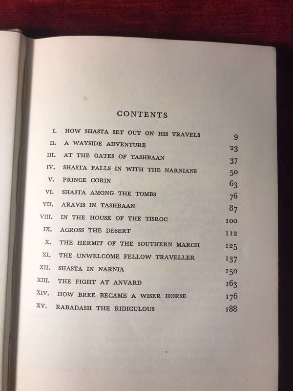 Chronicles of Narnia: The Horse and His Boy - CS Lewis (1965 Hardcover)