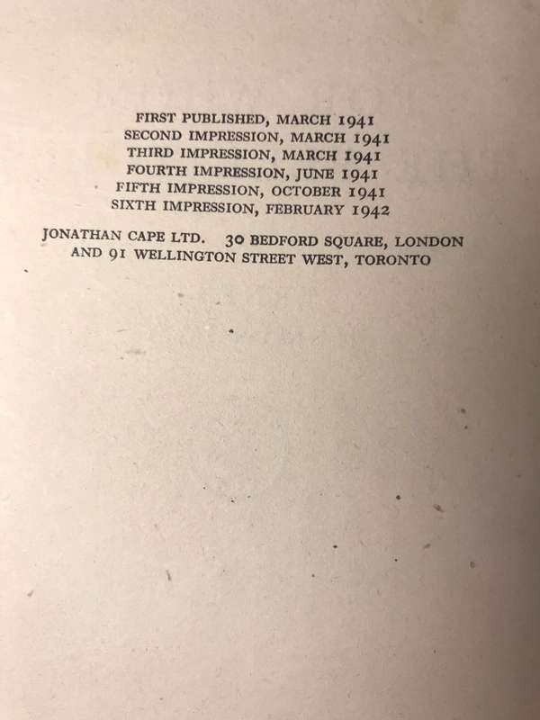 For Whom the Bell Tolls - Ernest Hemingway (1942 Hardcover)