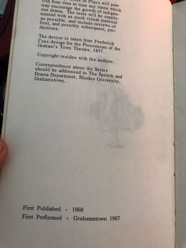 Cape Charade or Kaatjie Kekkelbek - Guy Butler (1968 1st Edition)